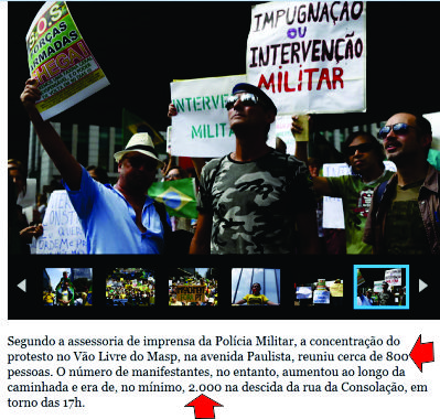 "Manifestantes caviar" militarizados